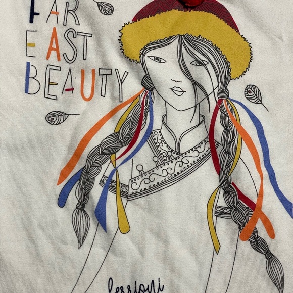 Ferrioni Girls Graphic Long Sleeve Top | Size 10 - Picture 9 of 9